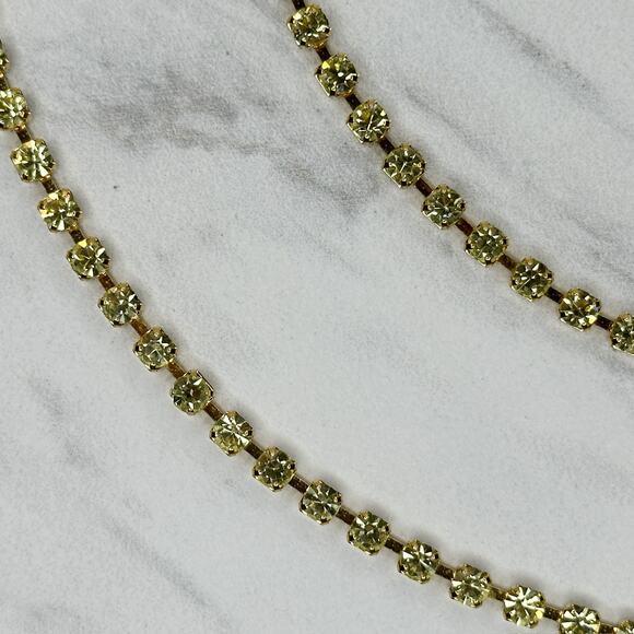 Liz Claiborne Rhinestone Gold Chain Link Belt Small/Medium (S/M) ✨ - Picture 6 of 14